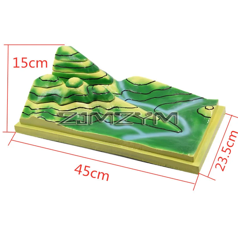 Contour Model For Shool Geography Teaching Supplies,Contour Map Teaching Tools