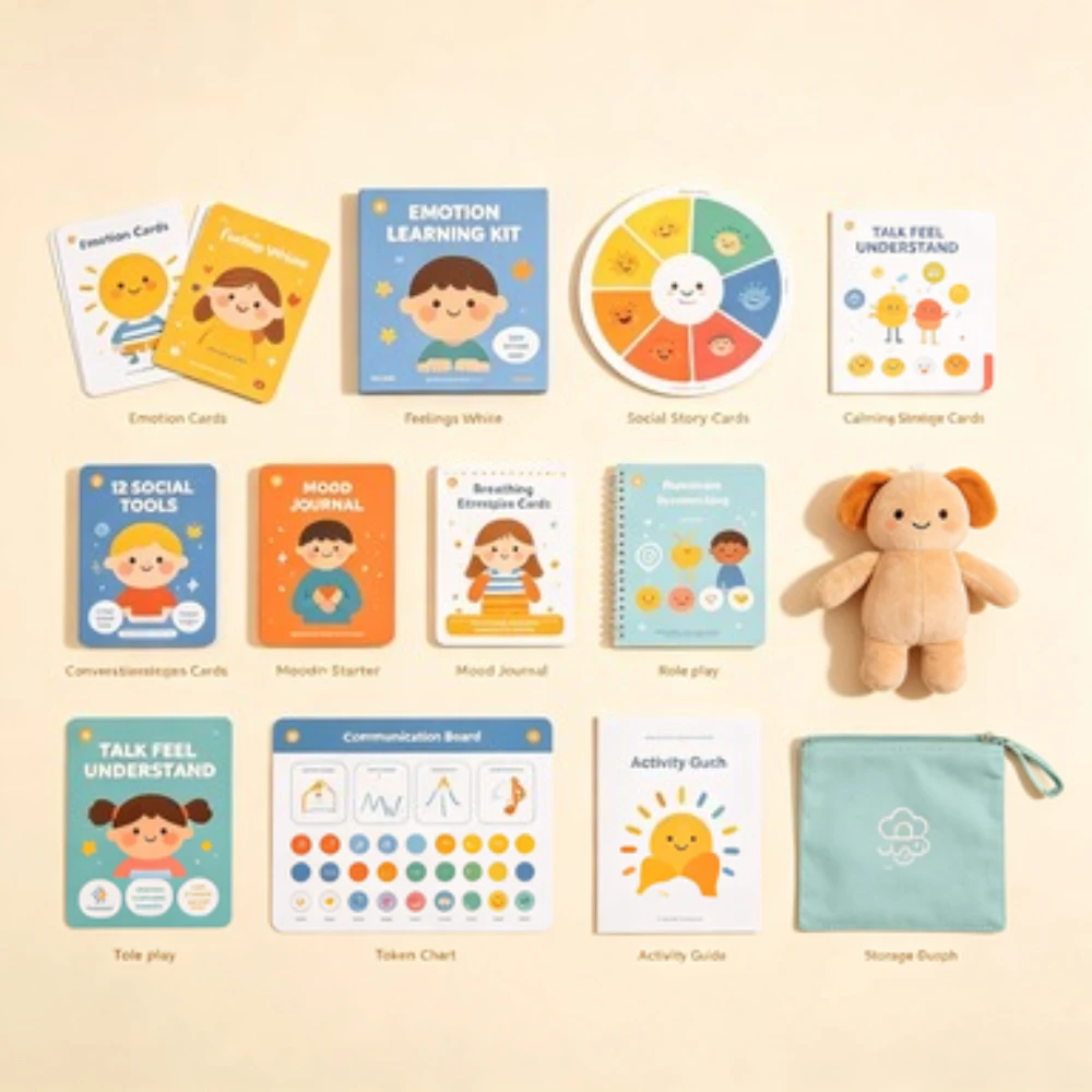 Sweet Cute Creative Stationery Toy Combination Kids Daily Play Learning Kit