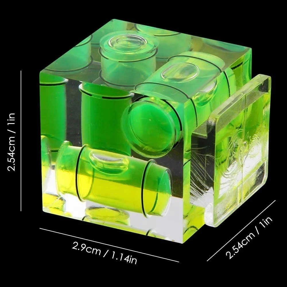 2x Triple 3 Axis Hot Shoe Bubble Spirit Level for Canon Nikon Pentax DSLR Camera