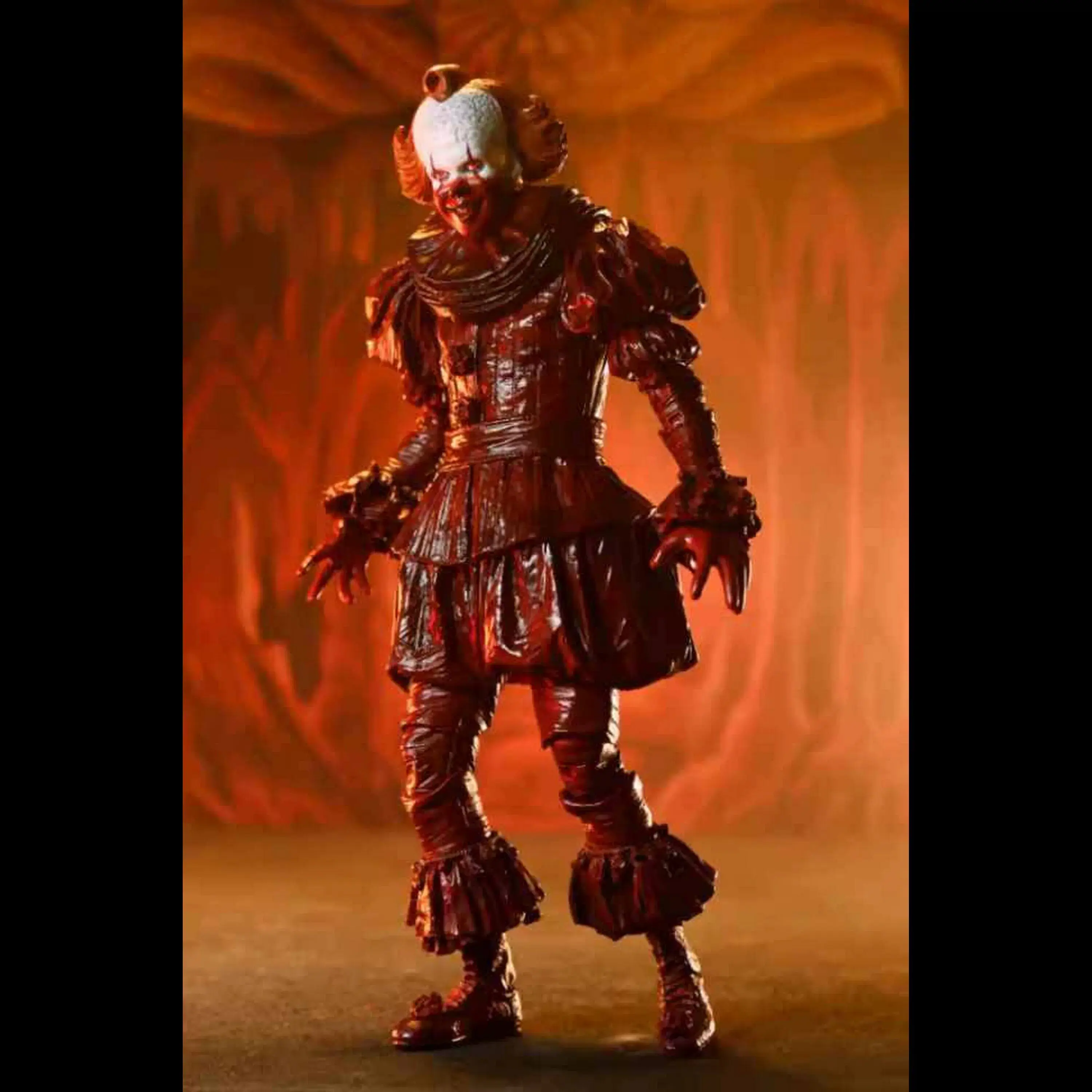 Neca Pennywise Action Figure One Twelfth Scale Bloody Version It Movie Collectible Figurine For Collectors Display In Stock view 5