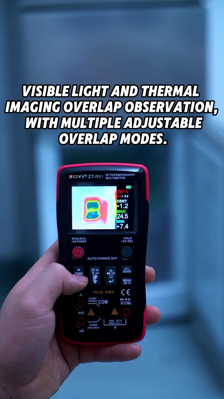 ZOYI ZTR01 2-in-1 スマートマルチメーター（サーモグラフィー機能付き