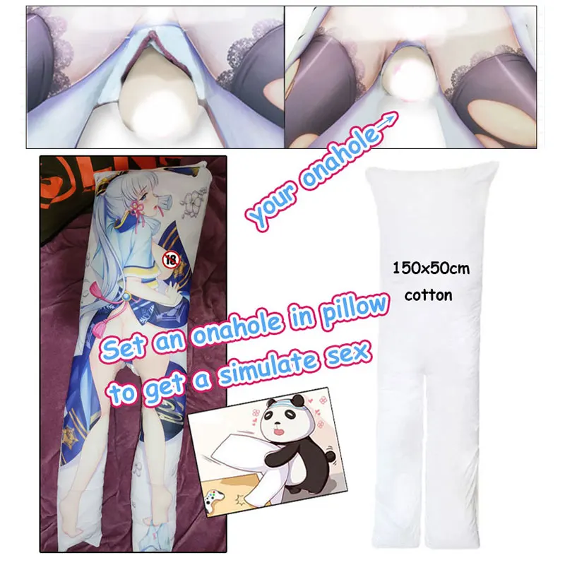 Anime Sex Pillow Masturbation Genshin Impact Hugging Body Pillows Men Waifu Dakimakura with Legs