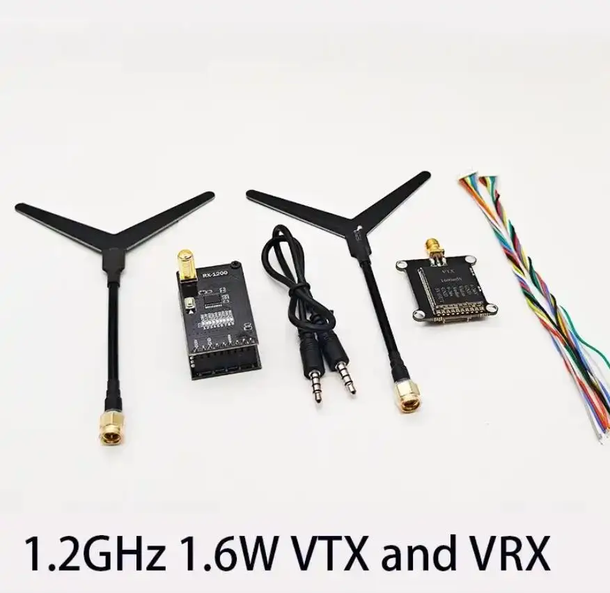 

Long Range 1.2GHz 1600mW 2000mW FPV Video Transmitter VTX VRX-1G3-V2 Receiver for RC Racing Drone Goggles Mateksys Matek Systems
