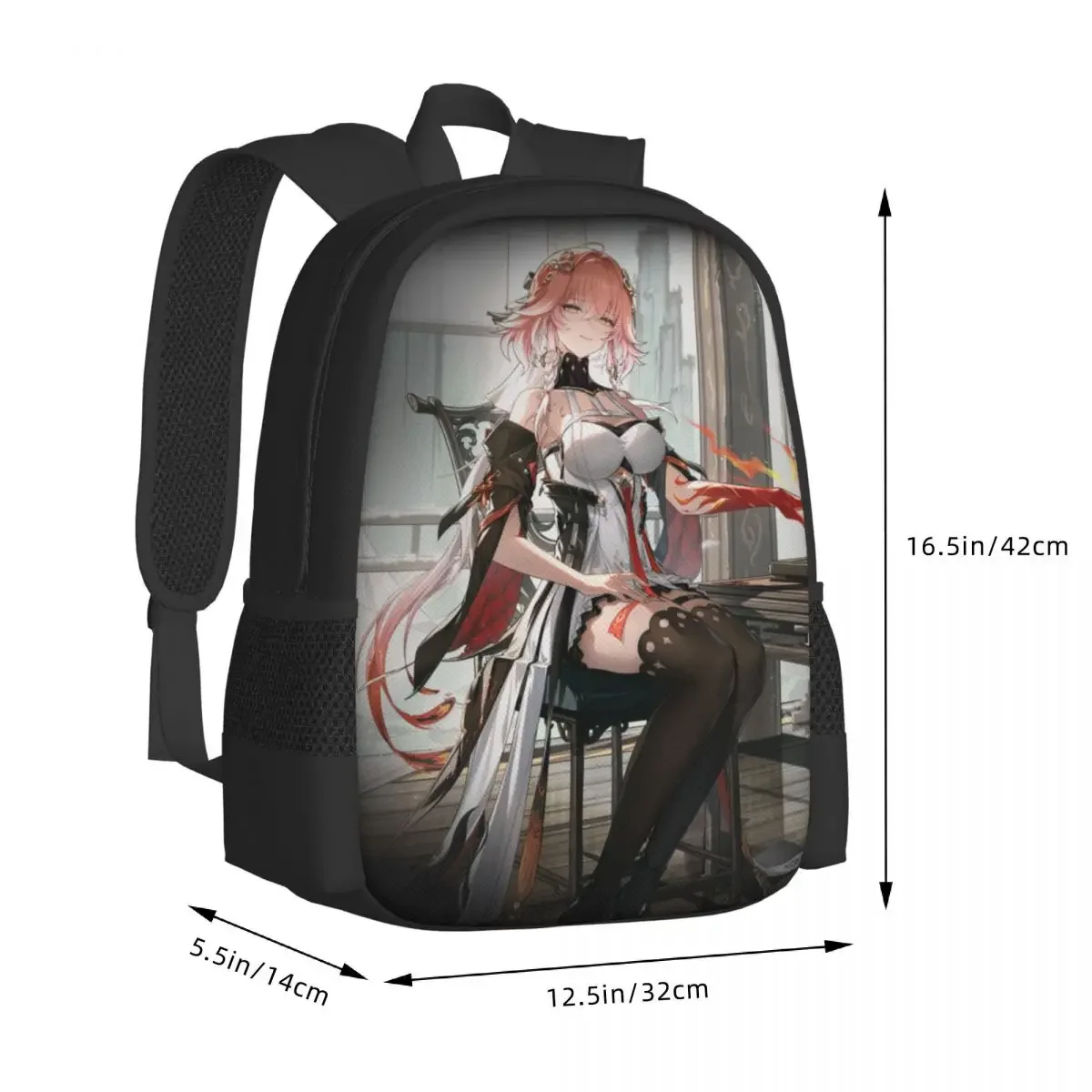 Anime Wuthering Waves Travel Laptop Backpack, Business College School Computer Bag Gift for Men & Women