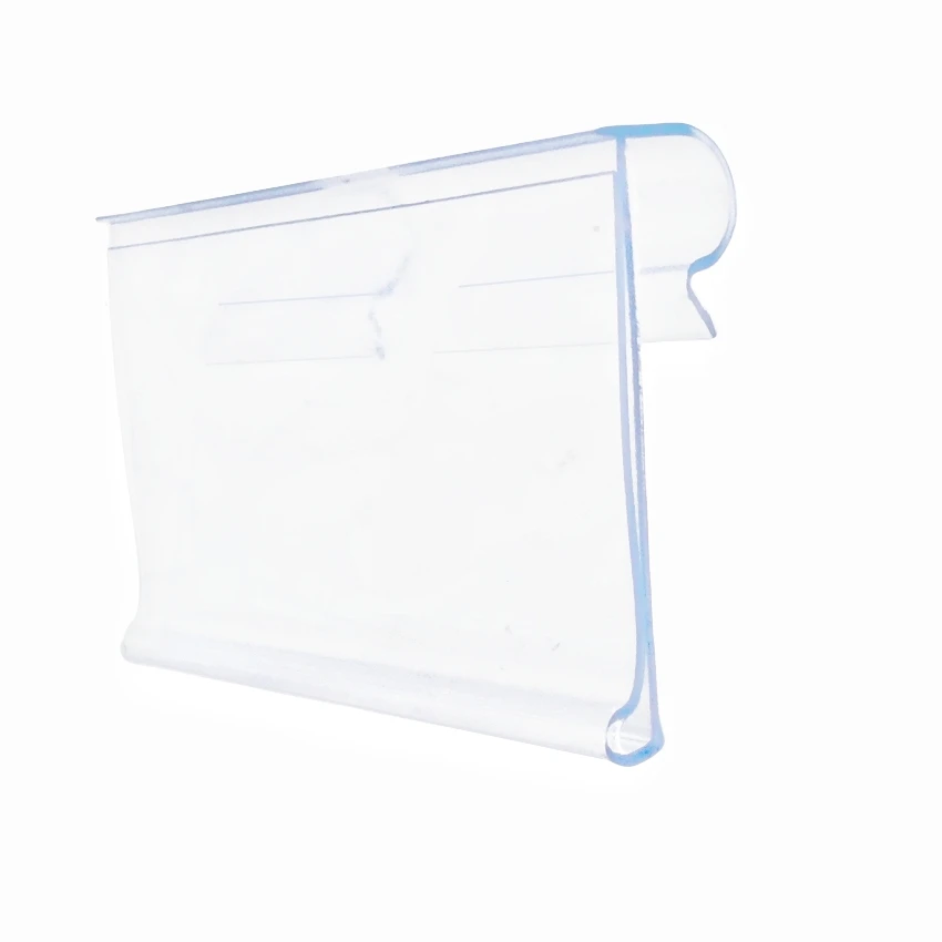 Wholesale H3cm Plastic PVC Price Sign Label Display Hang Hook Holders Supermarket Storage Shelf 1Pack