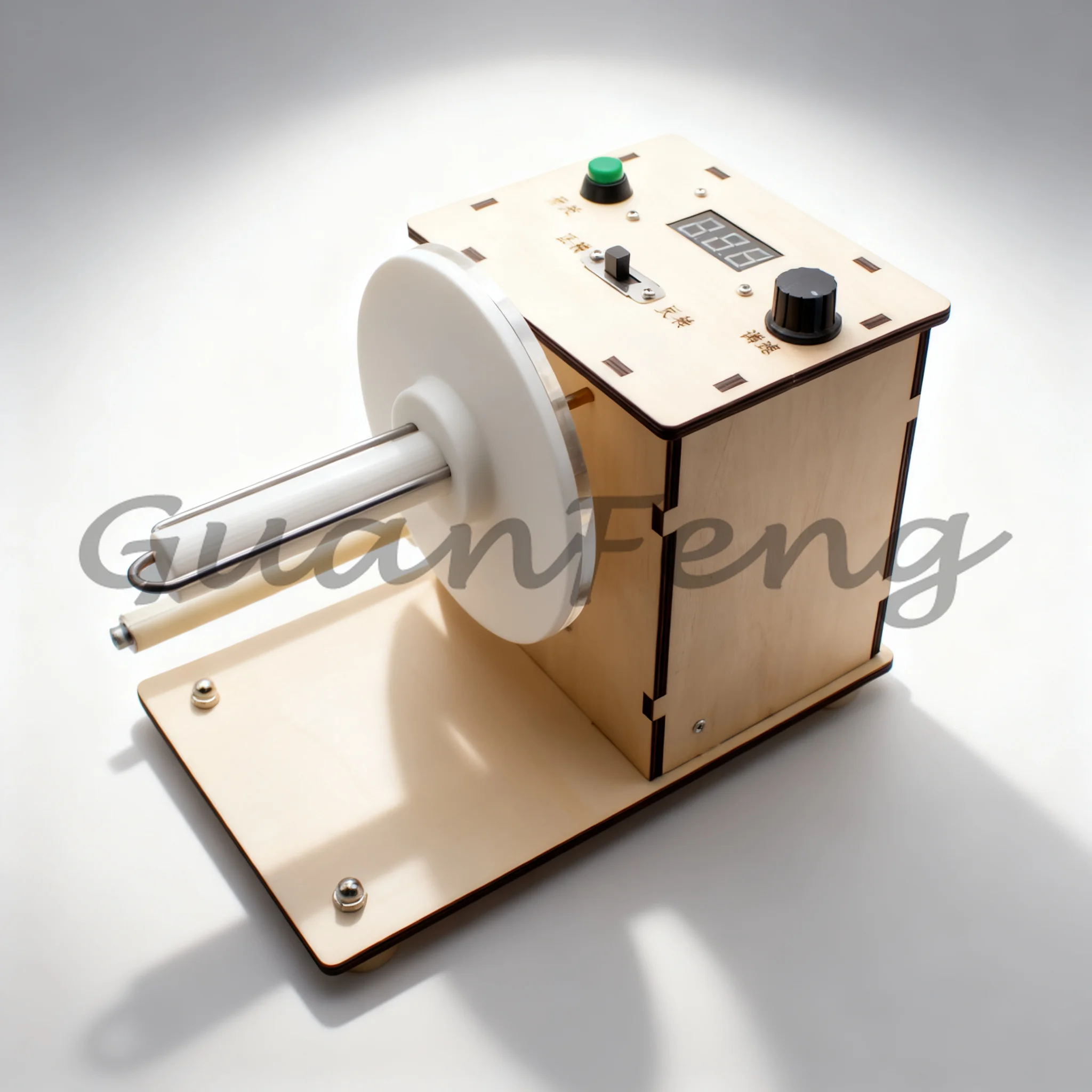 Bidirectional Automatic Label Rewinder Adjustable Speed Barcode Sticker Label Rewinding Device with Power Supply Adapter