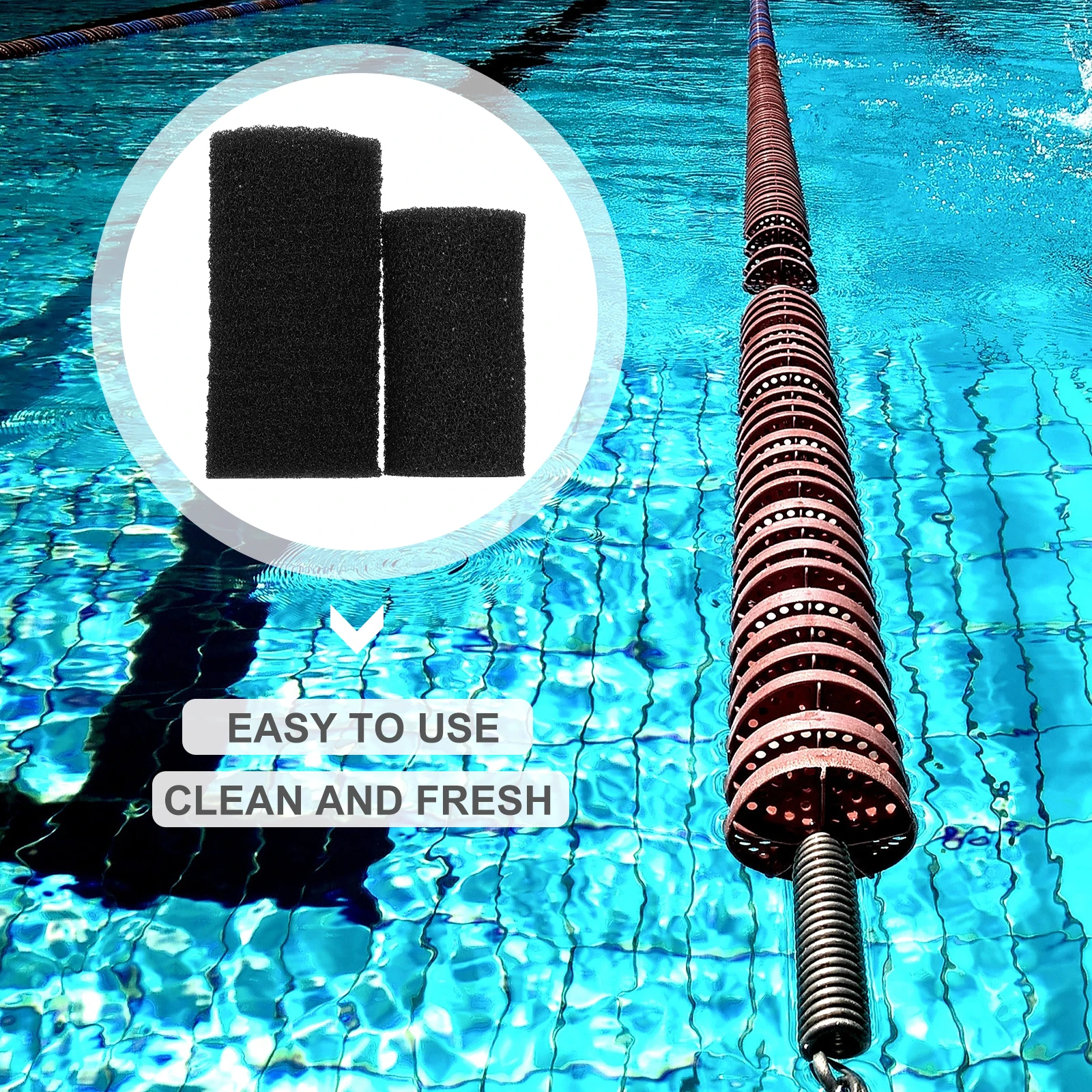 

10pcs Pool Filter Sponge Reusable Washable Premium Quality Easy Replacement Swimming Pool Cleaner Spa Water Therapy Filter