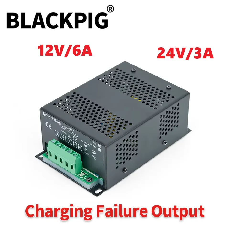 DC12V 24V Replace SmartGen BAC06A 6A 3A Generator Auto Intelligent Battery Charger Float Charging Module Adapter For Genset Part