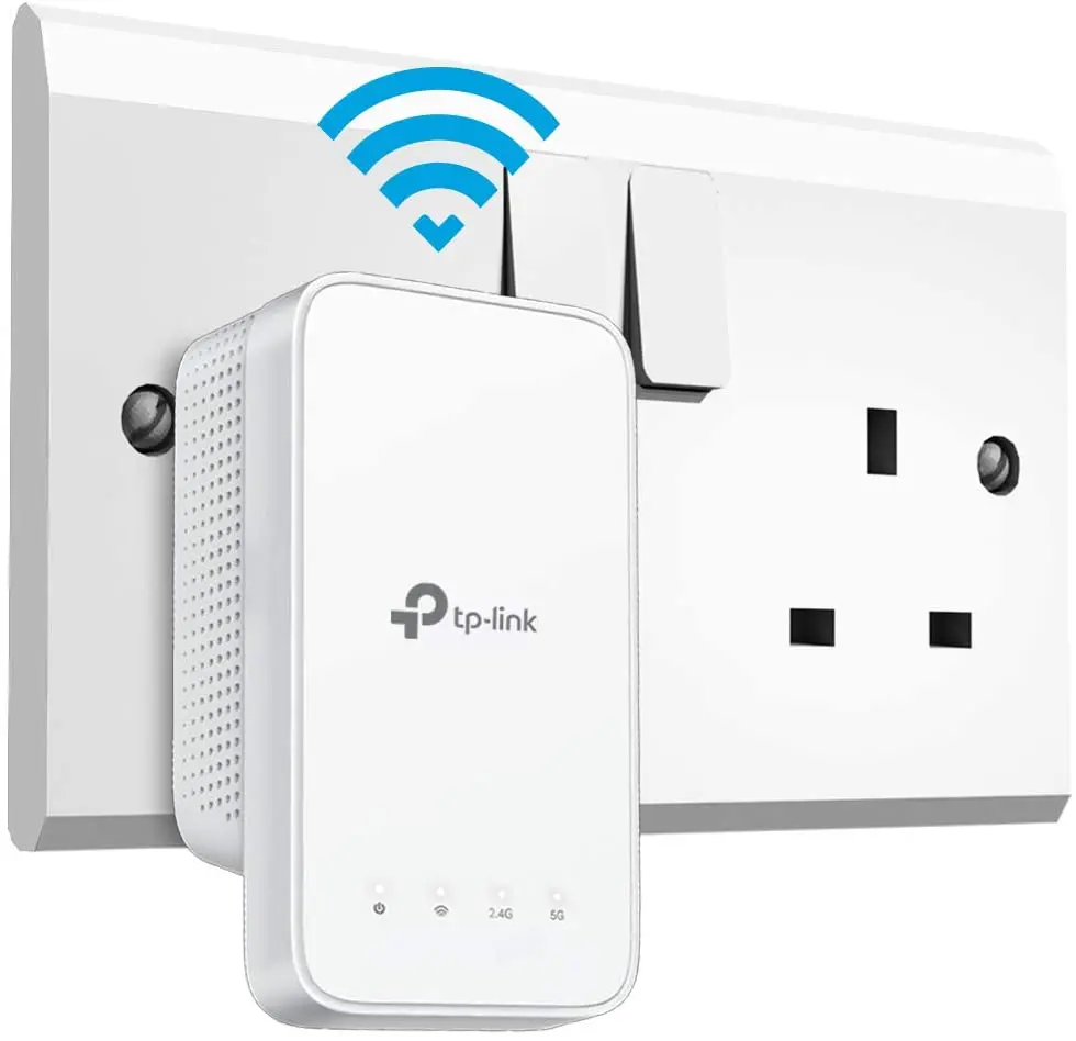 TP-Link Wi-Fi Range Extender/Wi-Fi Booster/Wi-Fi Repeater 1200 Mbps 2 Internal Antennas Intelligent Signal Light, power Schedule