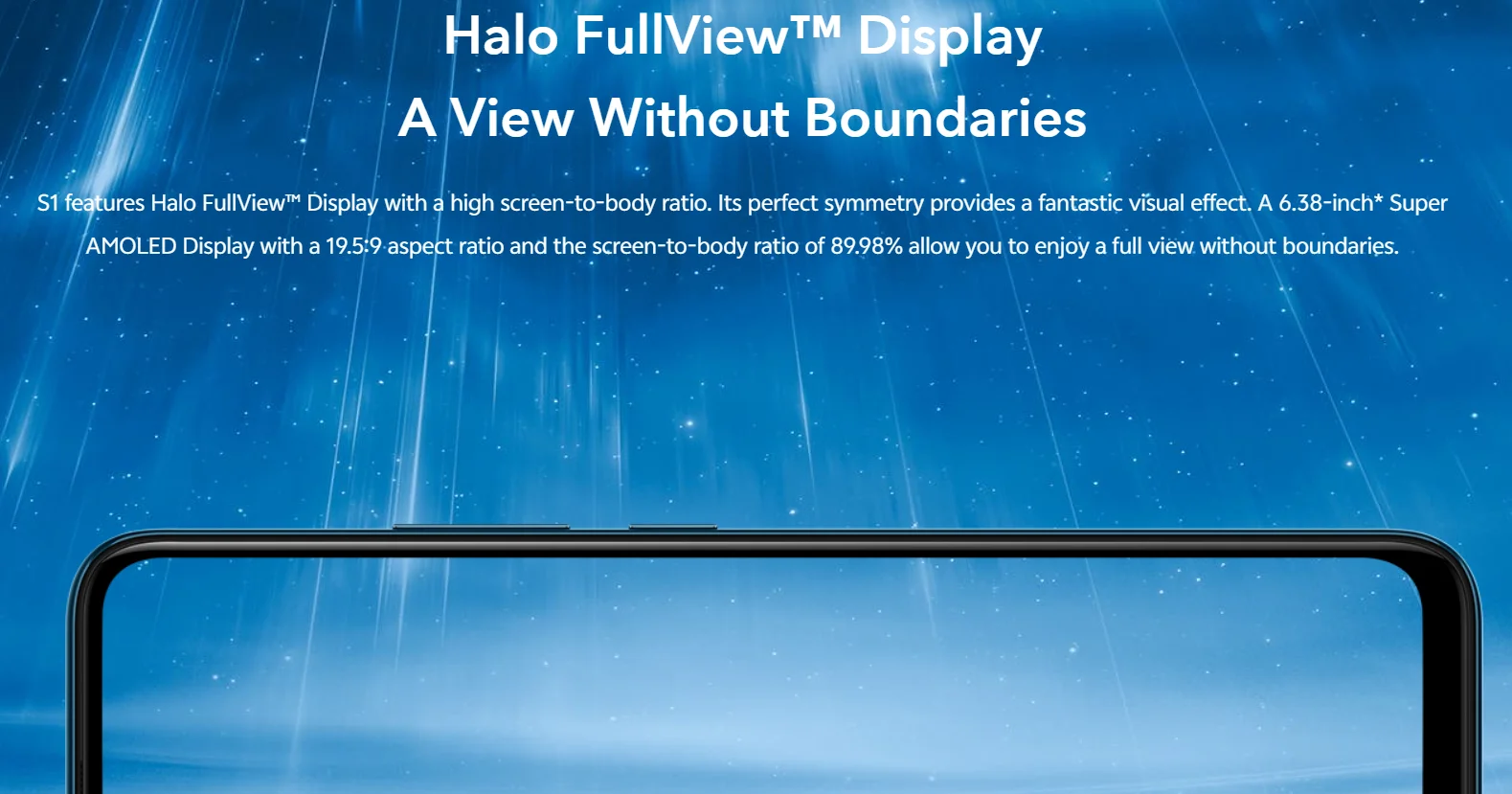 هاتف ذكي 4G Vivo S1 هاتف محمول 4500mAh 6GB 128GB Android CPU Helio P65 Super AMOLED 6.38 بوصة 16MP + 8 + 2MP كاميرا 18W شحن