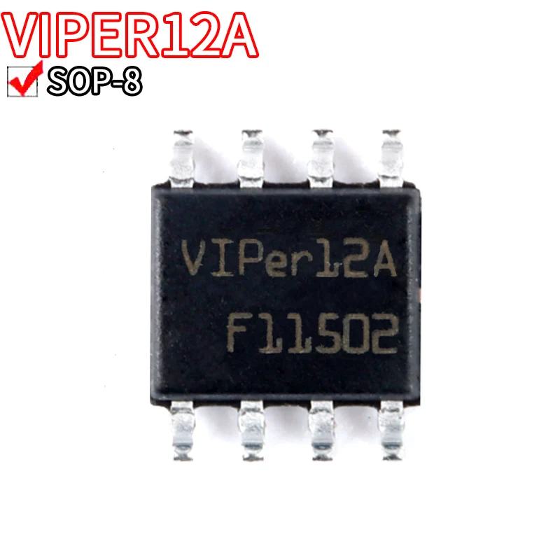 

5PCS VIPER12A VIPER12AS 8-pin Black plastic protective case For SOP-8 induction cooker power