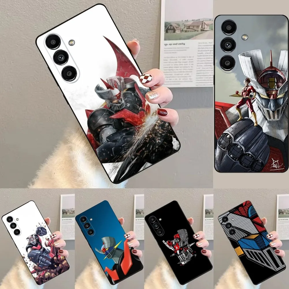 Anime M-Mazinger Z Robot Phone Case For Samsung S24,23,22,30,21,10,9,Ultra,Plus,Lite,FE,Soft Silicone Black Cover