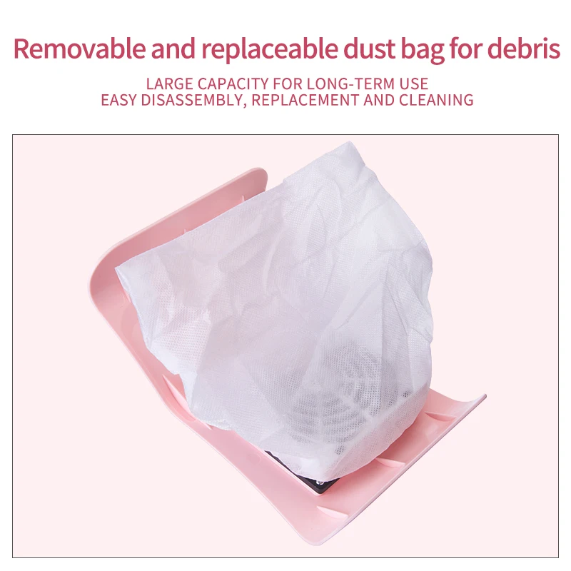 Colector de polvo de uñas profesional, aspirador de uñas de poco ruido, herramienta de arte de uñas de gran potencia, aspirador de uñas para salón de uñas