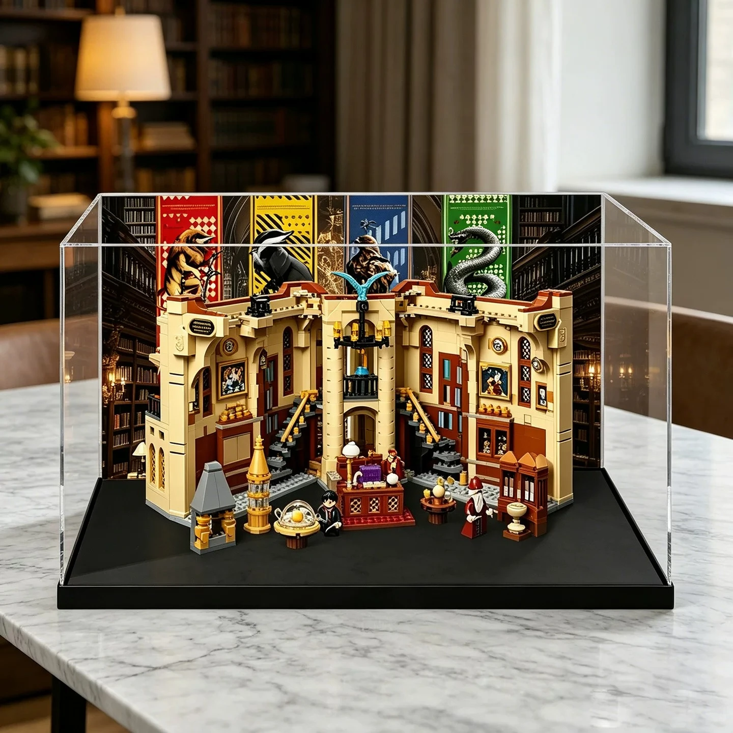 Suitable for LEGO 76478 Dumbledore's Office high-end acrylic high-definition transparent display storage box