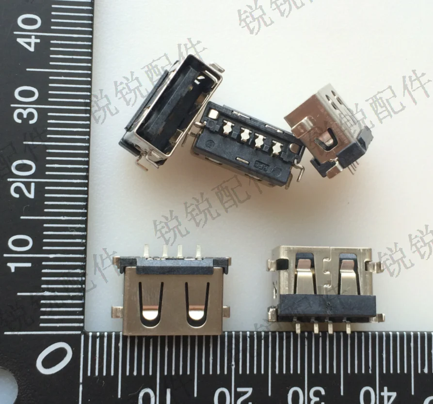 For notebook USB2.0 port USB female 4P patch pin connector Short body submerged board connector