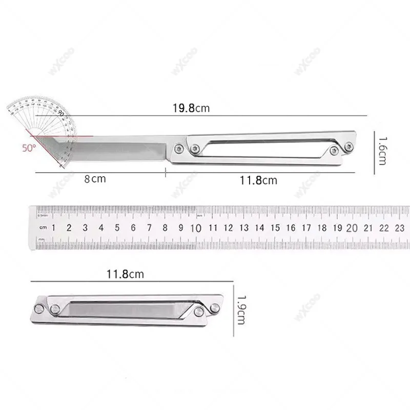 WXCOO Portable Stainless Steel Folding Peeler Is Suitable for Everyday Kitchen Use Foldable for Easy Carrying Small and Portable