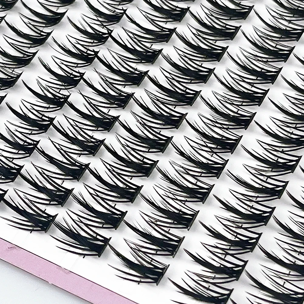 160 Bunches Mink Eyelash Individual Comics Eyelash Cluster Natural Eyelash Extension Russian Volume Makeup Tools Lashes