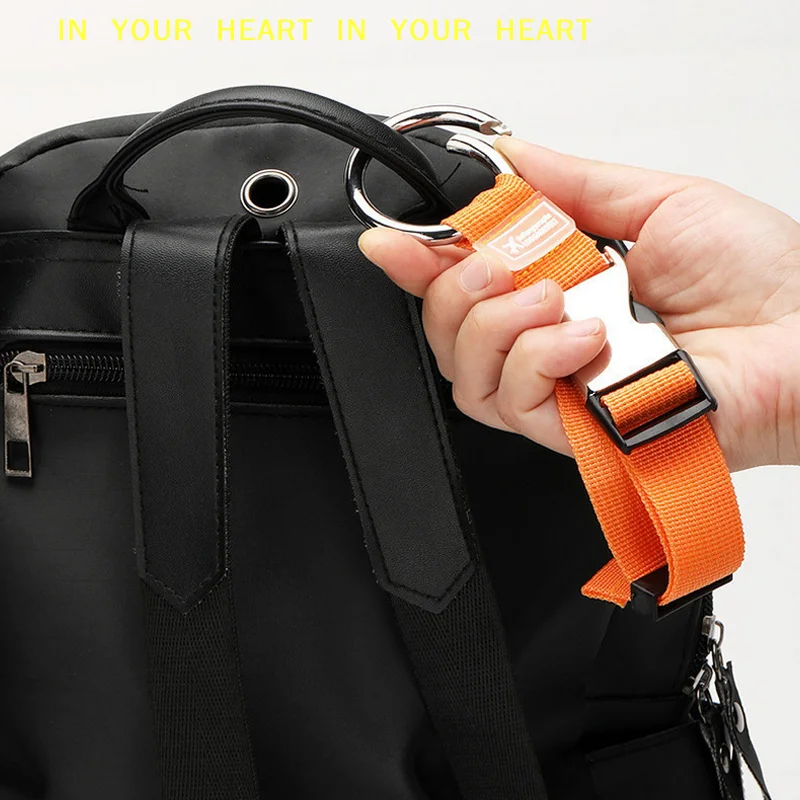 1Pcs Luggage Straps For Suitcases Metal Spring Clip Nylon Adjustable Suitcases Belts Luggage Belt For Carry On Bags Hook Strap