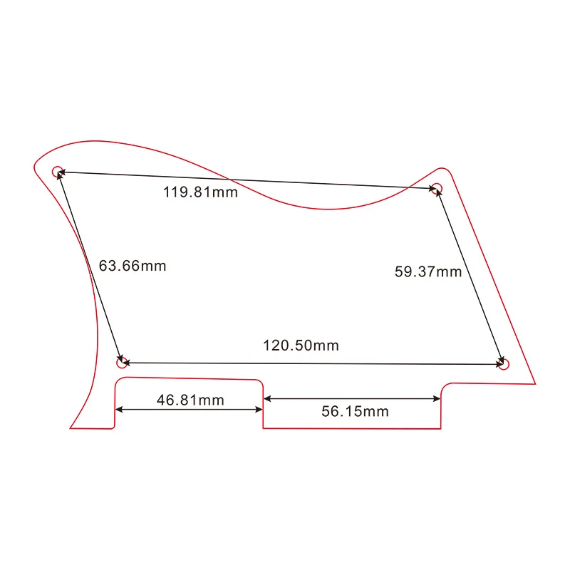 Xinyue Guitar Parts - For YAMAHA REVSTAR RS620 Guitar PickGuard Scratch Plate Multicolor Options