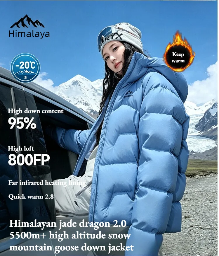 Golden Camel Himalaya Winter Down Jackets Men 800FP Warm Windproof Windproof Goose Down Jacket 5500M High Altitude Climbing Coat - view 2