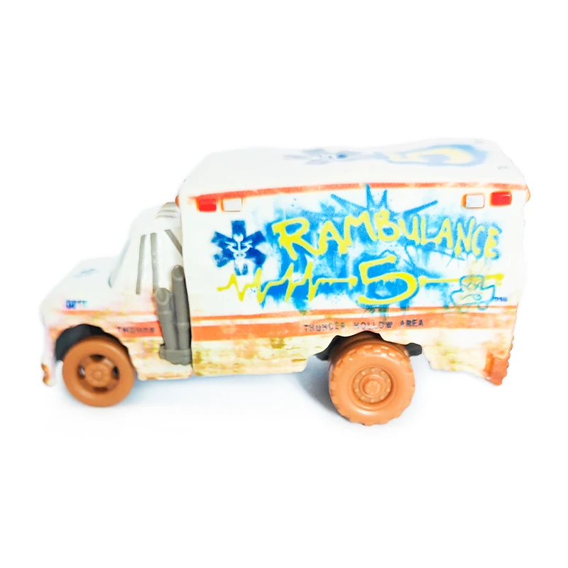 Pixar Cars Arvy und Dr. Damage Fahrzeugmodell, Rennwagen-Spielzeug für Kinder, Mini-Rennfahrer, LKW-Sammlerstücke, Geburtstagsgeschenke für Kinder – Detail 15