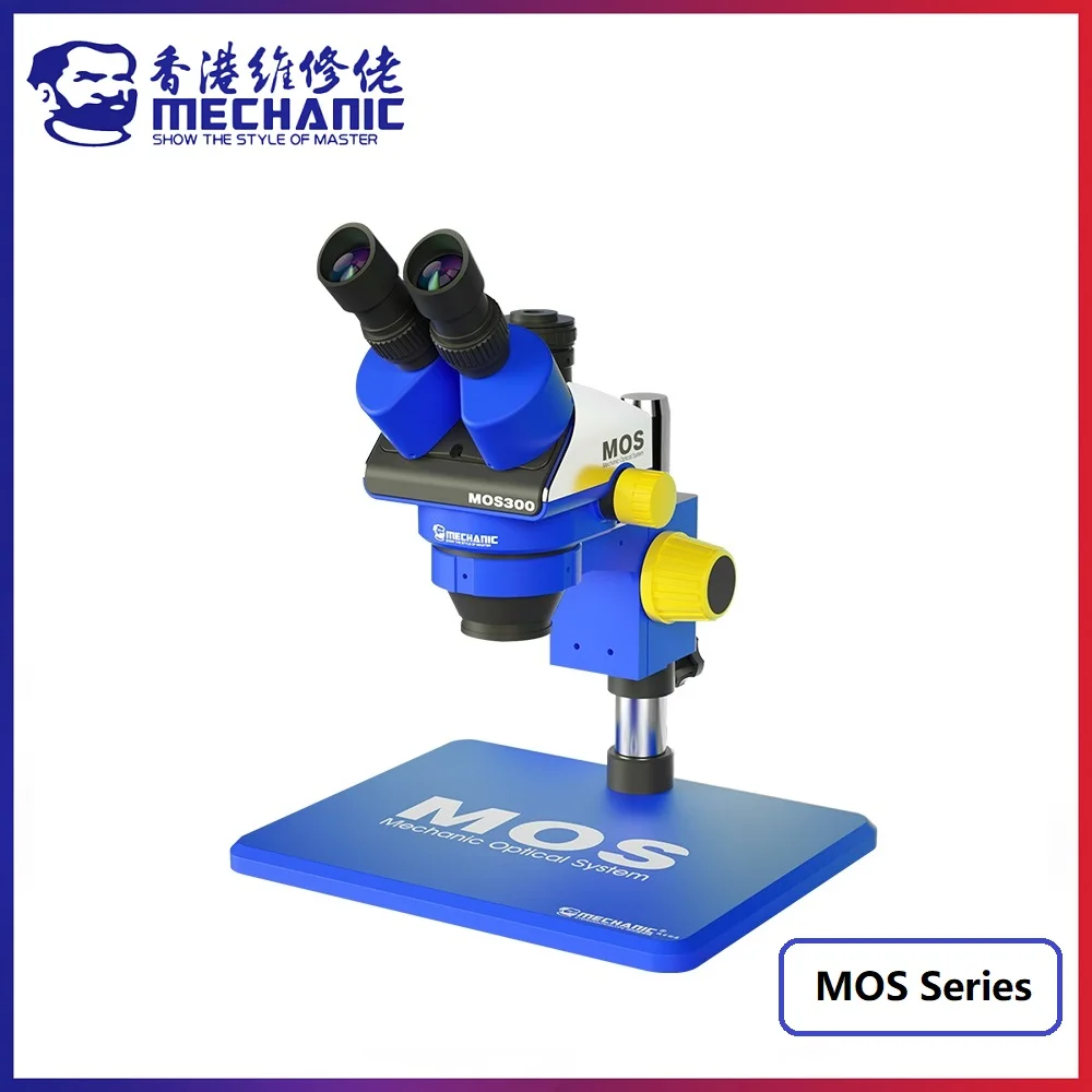 Mecânico Microscópio Industrial hd Eletrônico Ampliado Zoom Contínuo 645x Trinocular Estéreo Binocular Adaptador Ctv Série Mos