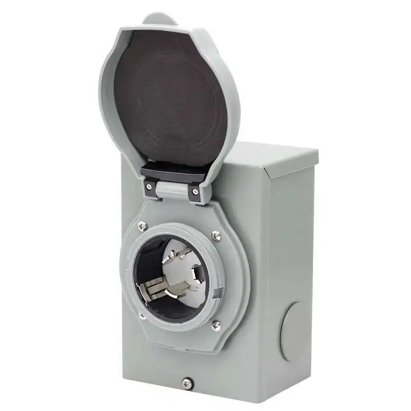 

50 Amp NEMA SS2-50P 125/250 Volt Power Inlet Box For 3 Prong Generator Cord