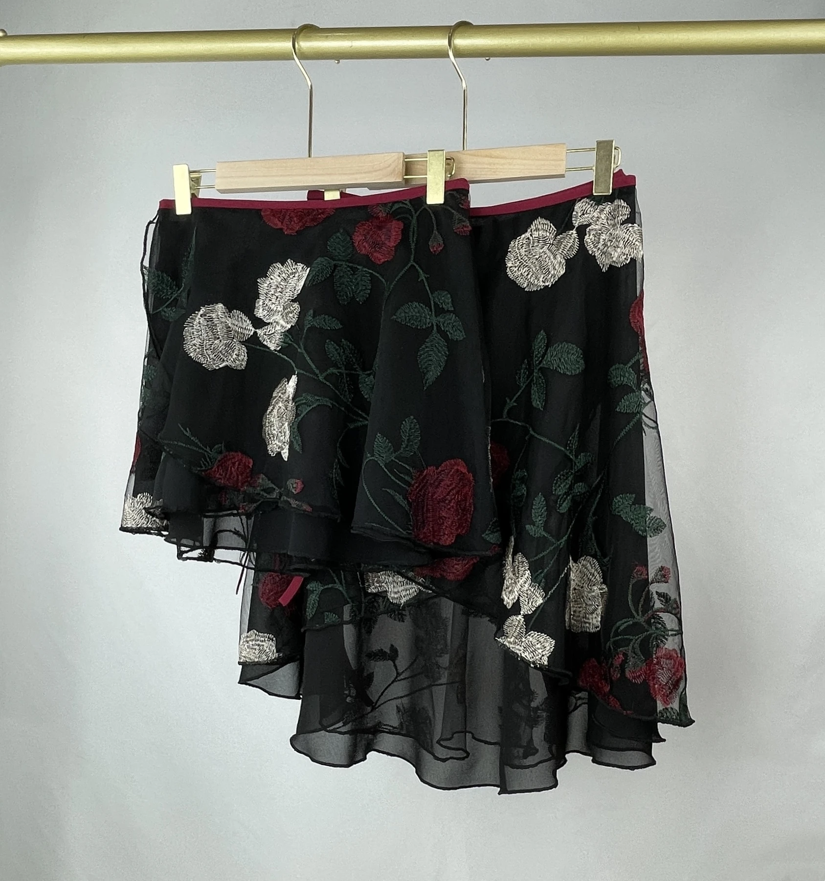 customized-women's-adult-ballet-dance-costume-one-piece-lace-up-skirt-base-training-skirt-rose-embroidery-short-skirt-dress-tutu