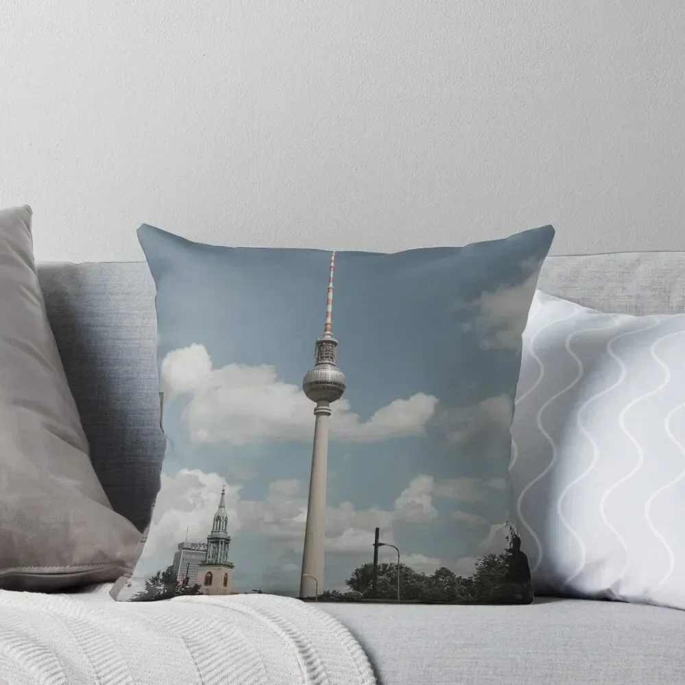 

Berliner Fernsehturm / Berlin TV Tower Throw Pillow Decorative pillow case Decorative Cushions Room decorating items pillow