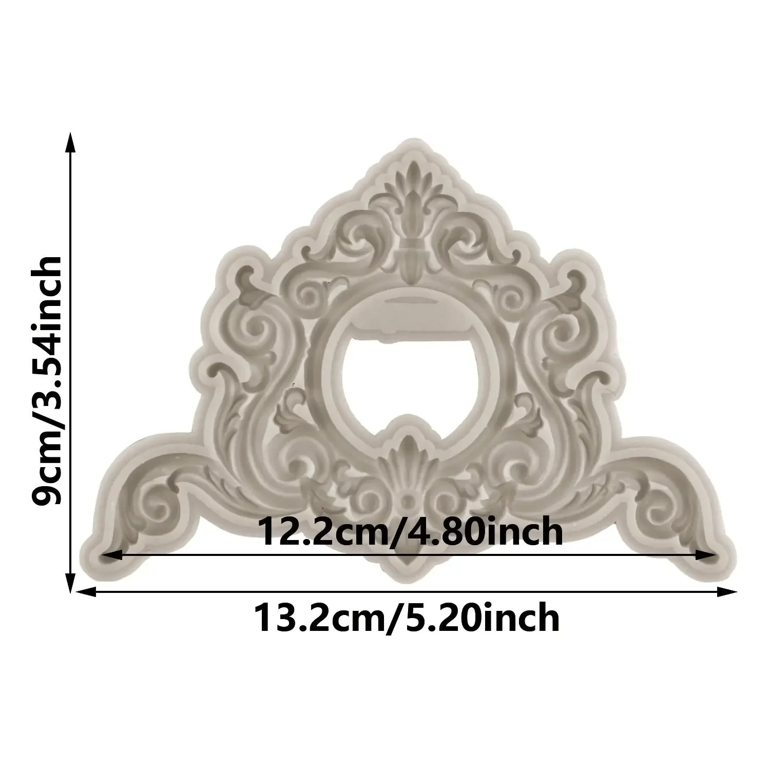 Photo Frame Fondant Mold Baroque Style Picture Frames Silicone Mould Vintage Frame Moulds Cake Decorating Candy Chocolate Mould