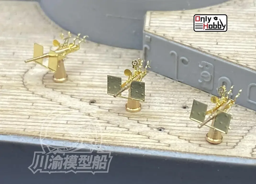 CYG079 1/350 Oerlikon 20mm Anti-aircraft Gun Metal Assembly Model 19pcs/set