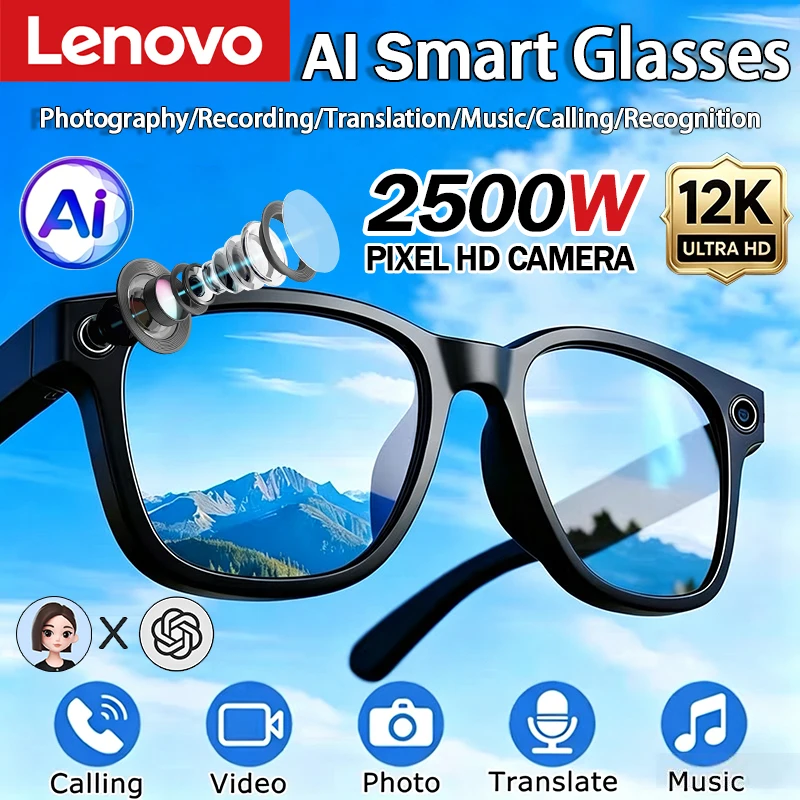 Audio Music Free - Lenovo 8K Smart AI Glasses 2500MP