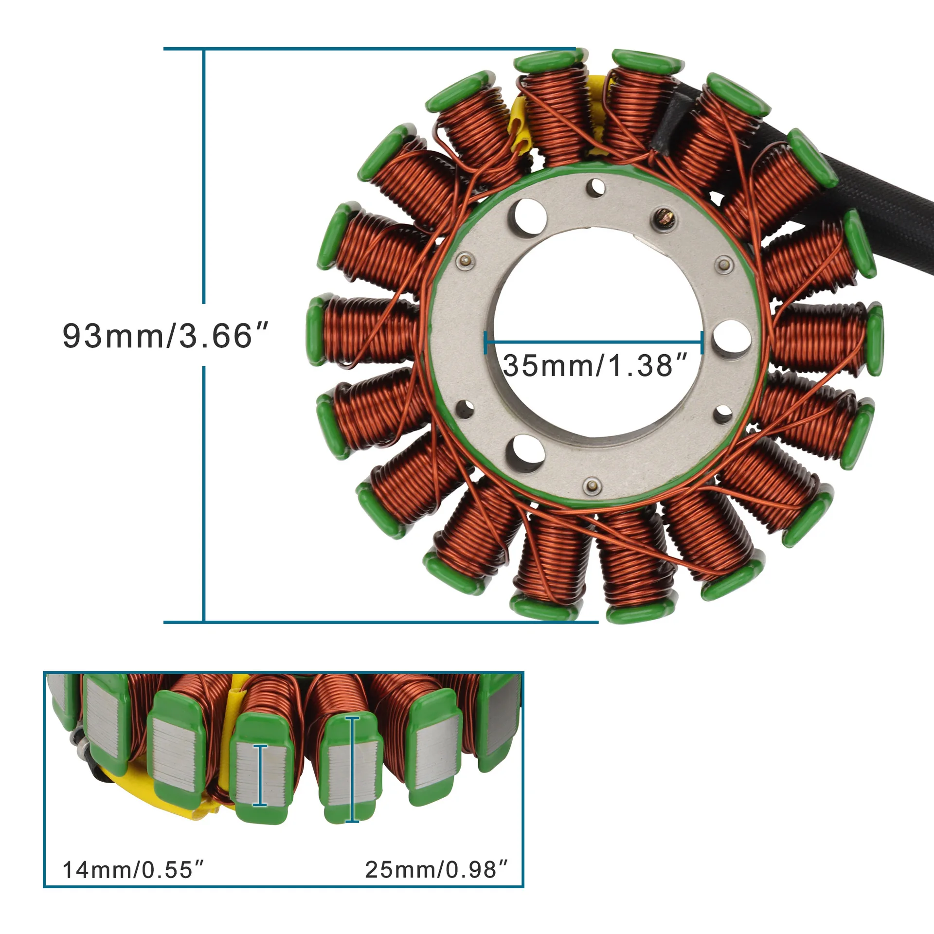 Stator Coil Compatible with Sea‑Doo 800 951 GTX GSX SPX RX XP 290886588 420886588 Jetski Replacement Accessory