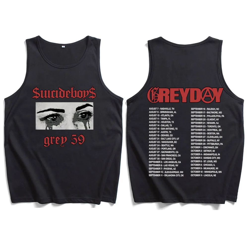 SuicideBoys G-59 Greyday Shirts Vest Tank Tops T-Shirt Man Woman Tops Sleeveless Shirts