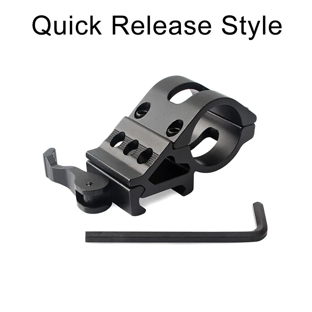 25mm Scope Mounts Flashlight Quick Release Style Mounts For 20mm Standard Picatinny/Weaver Rail image 4