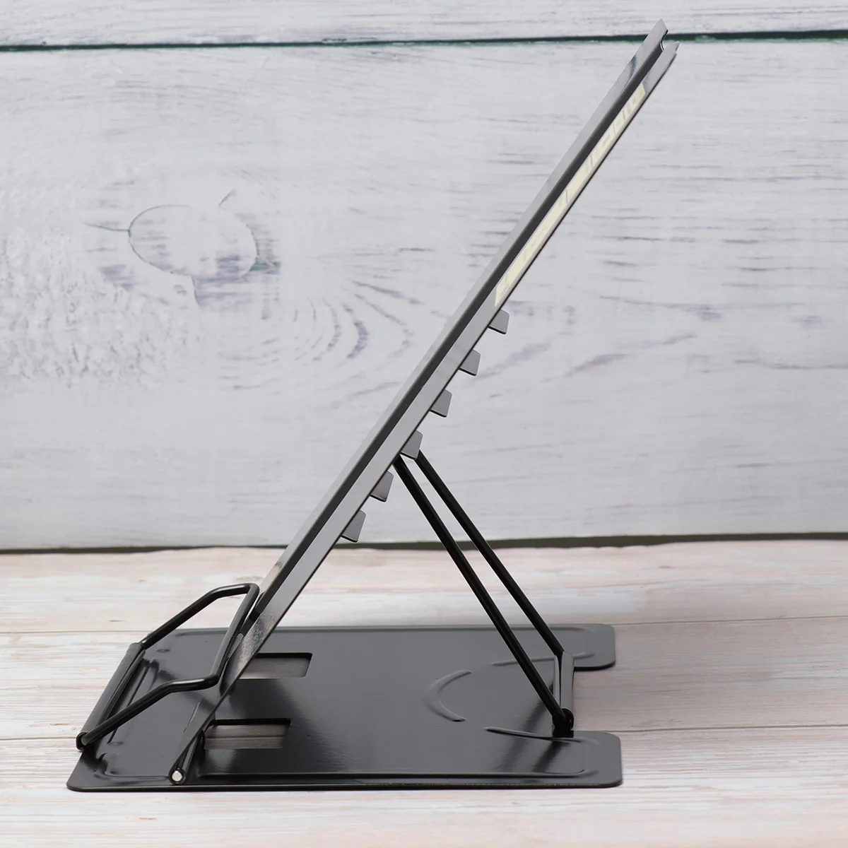 

Multifunctional Metal Book Stand Adjustable Reading Holder For Tablet Bookshelf Tilt Function Portable Smooth Surface