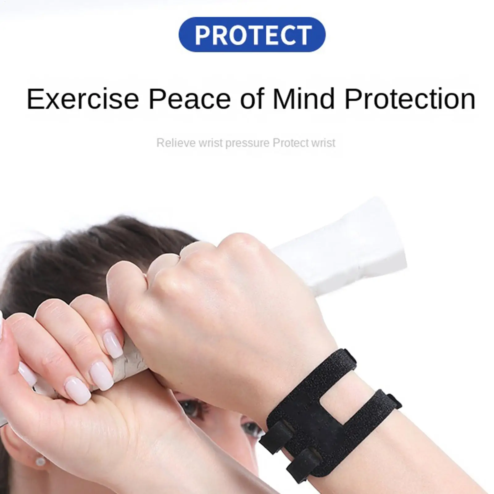 Sports Wrist Brace Elastic Wrist Compression Strap Sprain Prevention Wrist Support Band For Strength Training Badminton