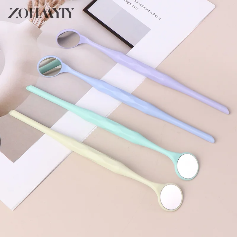 Dental Double Sided Mouth Mirrors Autoclavable Surface Exam Reflectors With Handle Oral