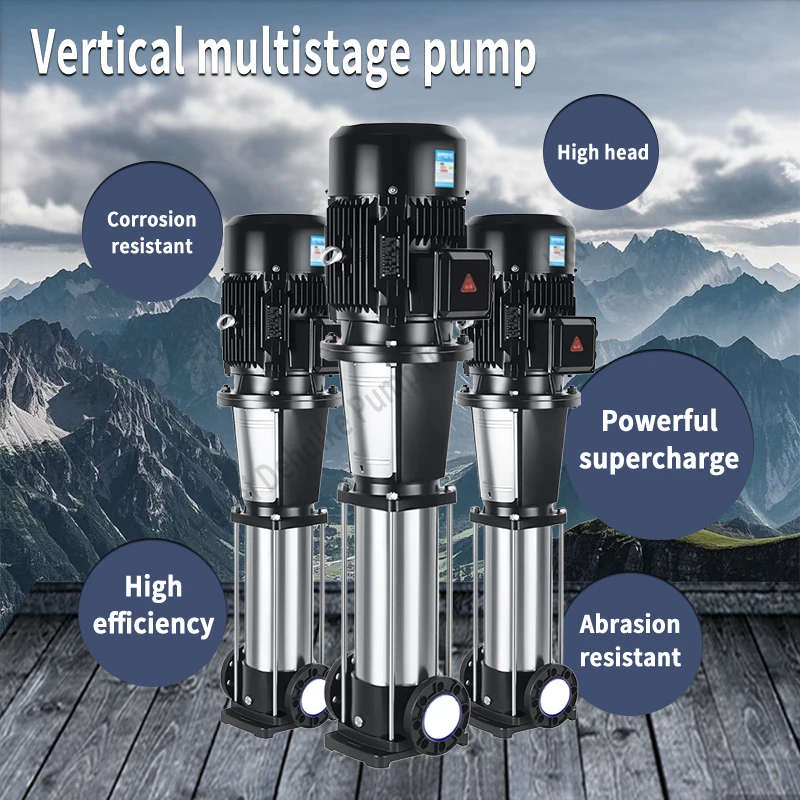 DEHUIKE High Quality Customizable Vertical Stainless Steel High Pressure Electric Multi-Stage Circulation Pump For Seawater
