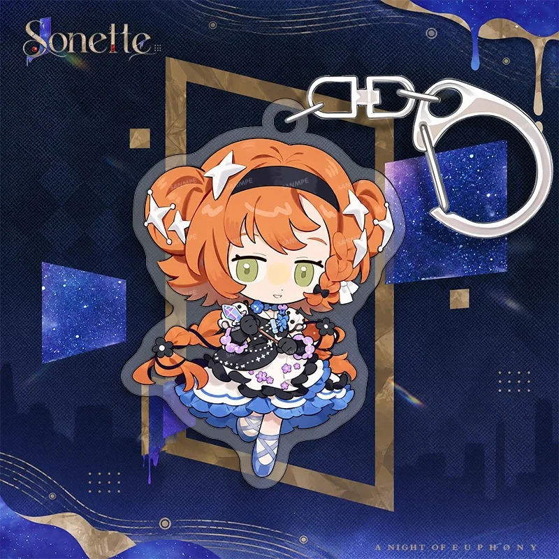New Reverse:1999 Concert Keychain Beryl Sonetto Anjo Nala Pendant Keyring Cute Cartoon Anime Game Backpack Jewelry Friend Gift