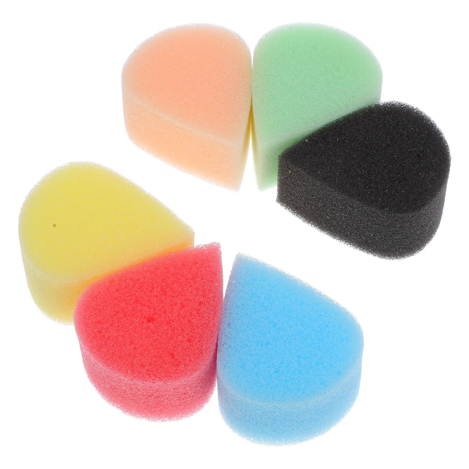 6Pcs Face Painting Sponges Tear Drop Shaped Makeup Body Paint Tools for Art Work Drawing Halloween Christmas Festival
