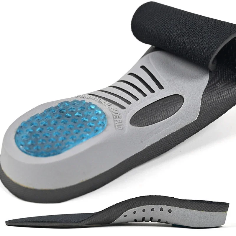 1pair Plantar Fasciitis Feet Insoles Arch Supports Orthotics Inserts Pain Relief Flat Feet High Arch Foot Pain Mens EVA Sports