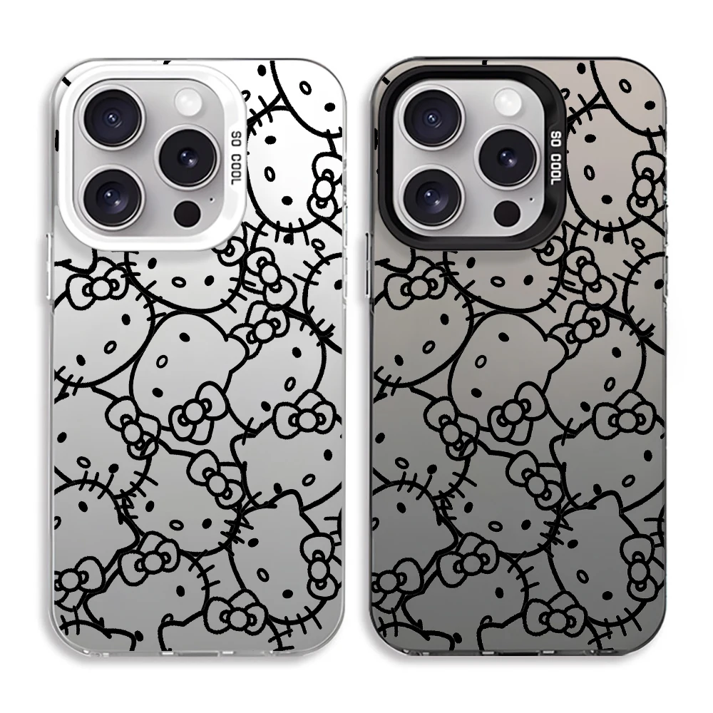 

Sanrio Cartoon Cute Hello Kitty Phone Case for Xiaomi Mi 11 Lite 5G 12T 13T 13 14T 14 15 15 Pro 17Pro Max Matte IMD Laser Cover
