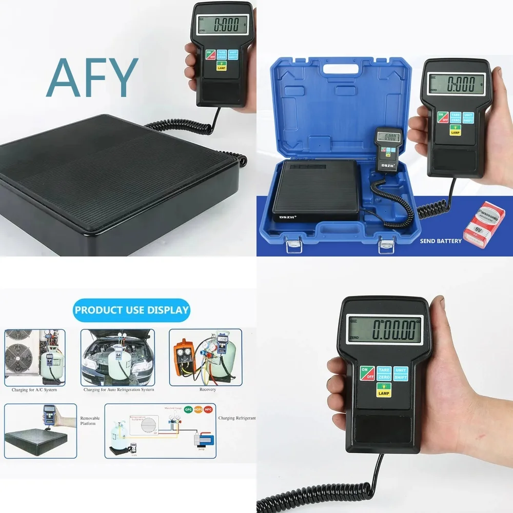 High Precision Portable Refrigerant Filling Scale for Electronic Scales Refrigerant Charging Scale for Freon R134a R410a R22