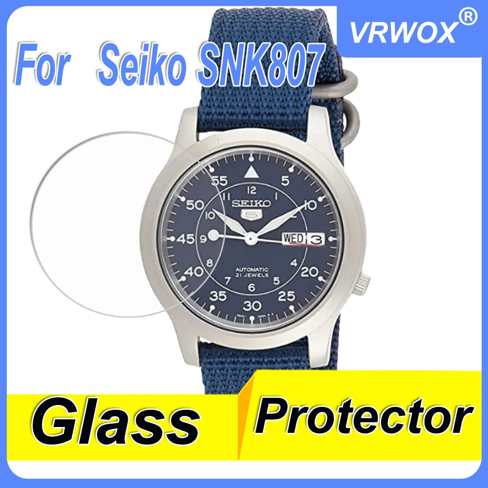 3Pcs Tempered Glass For Seiko5 SNK559J1 793 807K2 567J1 809K1 803 805K2 789K1 357  619 Watch Scratch Resistant Screen Protector