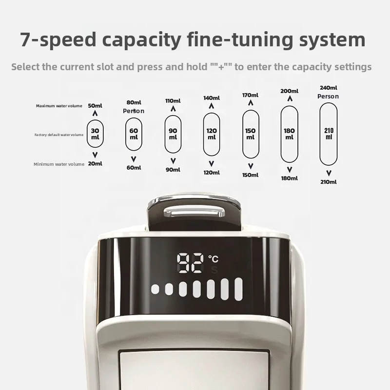 Dual-Temperature Espresso Capsule Coffee Machine Electric Small Household with Hot & Cold Coffee Powder Feature