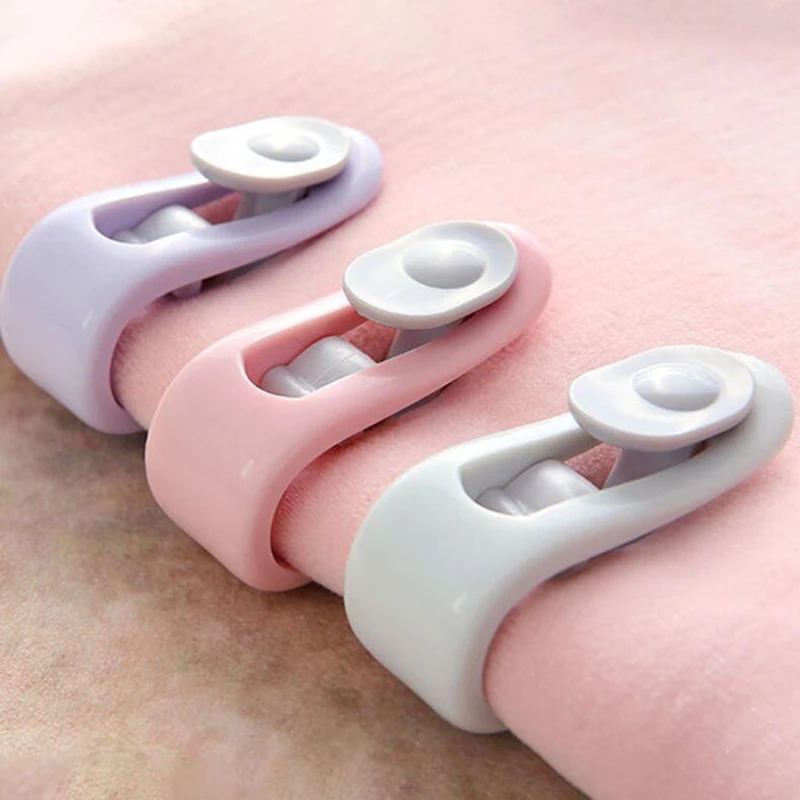 

6 Pcs Non-slip Quilt Blanket Clip Duvet Quilt Clamp Plastic Blankets Fastener Clip Cover Duvet Sheet Fixer Sleep Anti-run Device