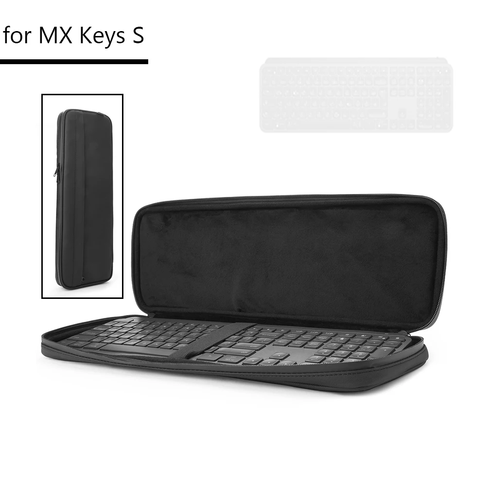 Portable Storage Bag Pouch Keyboard Carrying Case for Logitech MX Keys S Travel Storage Case Carrying Bag