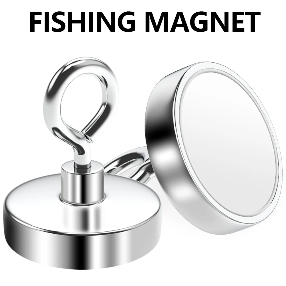 N52 Super Strong Neodymium Fishing Magnets Hooks Salvage Magnets Neodymium Magnet Searcher Powerful Neodymium Magnet for Fishing