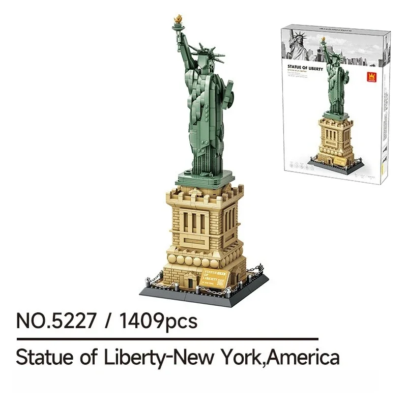 

1409PCS CreativeStatue of Liberty-New York America Building Blocks Architecture Construction Bricks Toy Good Gift for Friends